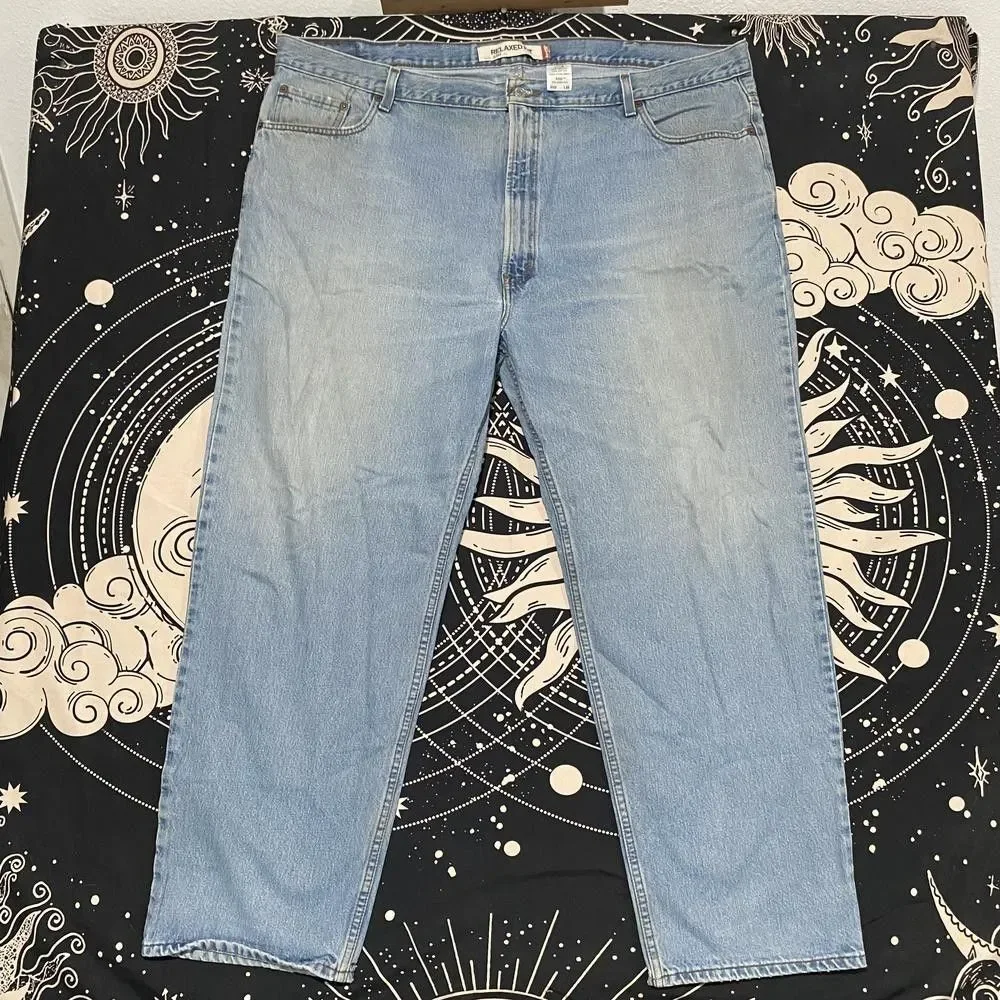 Levi's 550 Jeans Men's 48x30 Blue Cotton Denim Straight Relaxed Streetwear Baggy